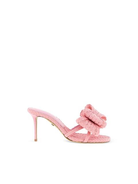 MACH & MACH Le Cadeau woven bow-detail sandals
