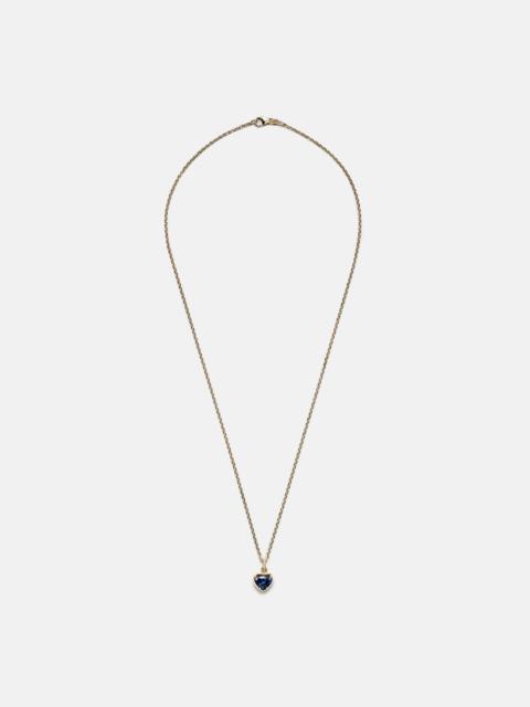 ANITA KO 18kt gold pendant necklace with sapphire and diamonds