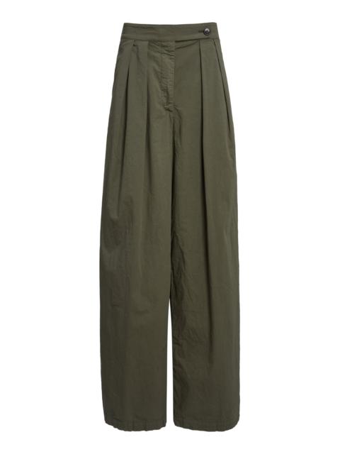 Dries Van Noten Pamplona Cotton-Blend Wide-Leg Pants
