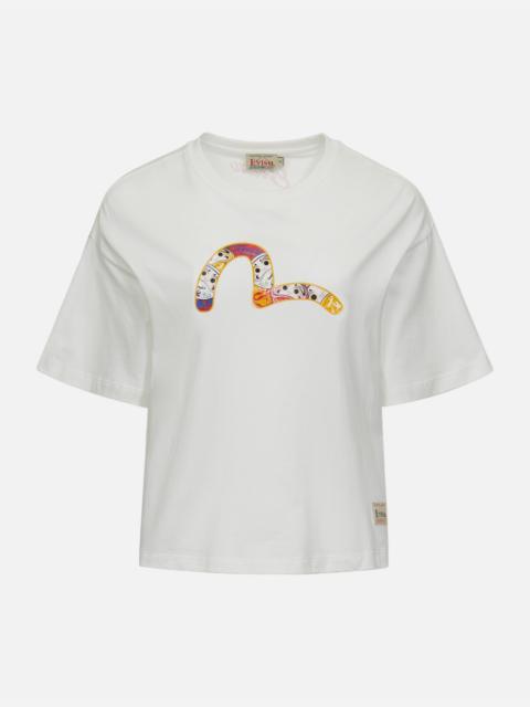 EVISU DARUMA-PATTERN SEAGULL PRINT T-SHIRT