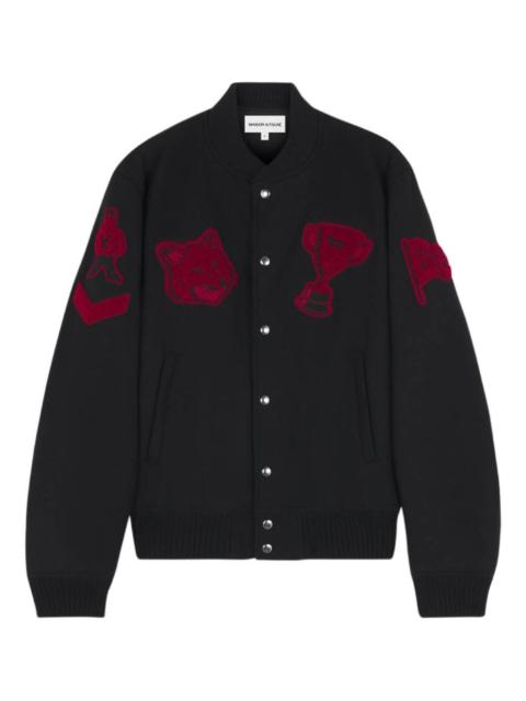 Maison Kitsuné appliqué button jacket