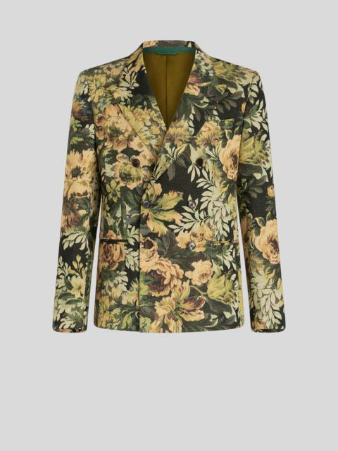 Etro DOUBLE-BREASTED JACQUARD JACKET