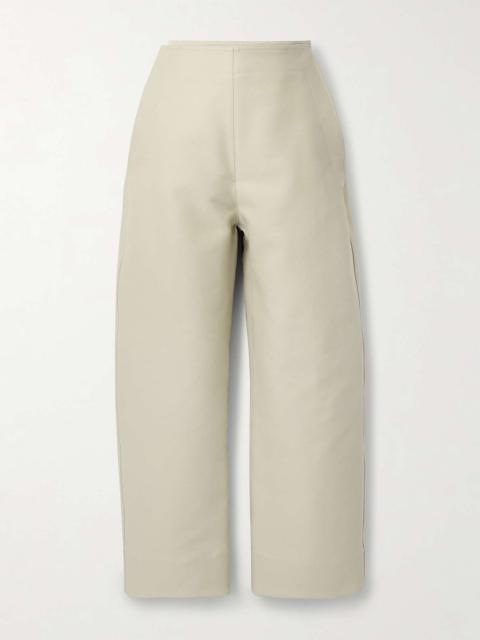 Bottega Veneta Layered cotton-gabardine wide-leg pants