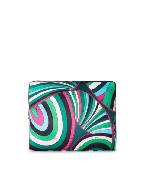 Marmo-print laptop case