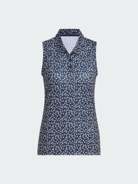 adidas ULTIMATE365 PRINTED OTTOMAN CLIMACOOL SLEEVELESS POLO