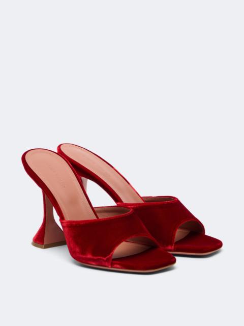 Amina Muaddi Lupita velvet mules