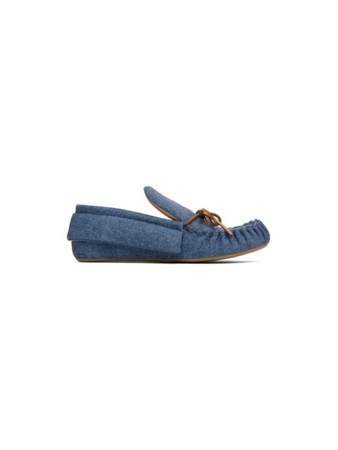 JW Anderson Blue Printed Loafers