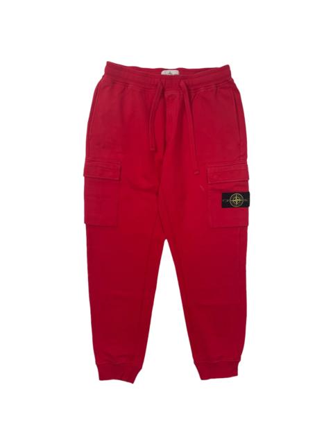 Stone Island Compass Badge Cargo Sweatpants "Red / Black" 811661520 154V0010 RED
