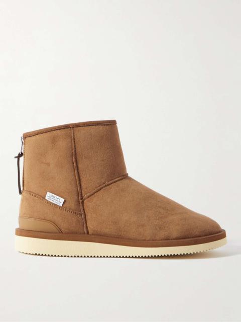 ELS-M2ab-MID Shearling-Lined Suede Boots