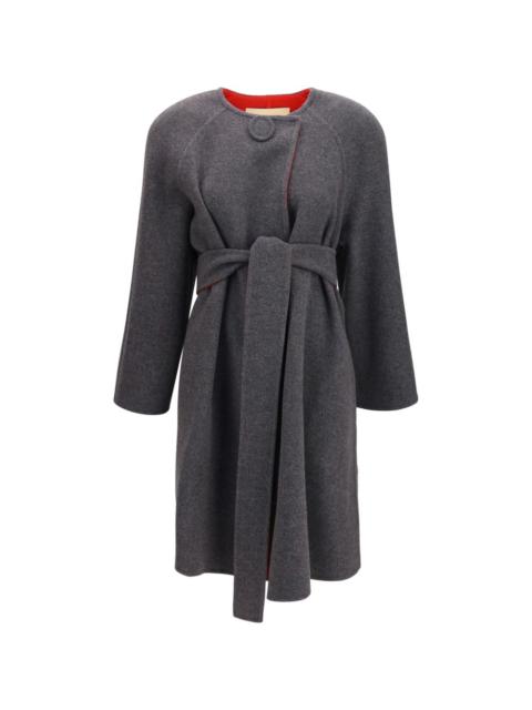 Valentino belted wool-blend coat
