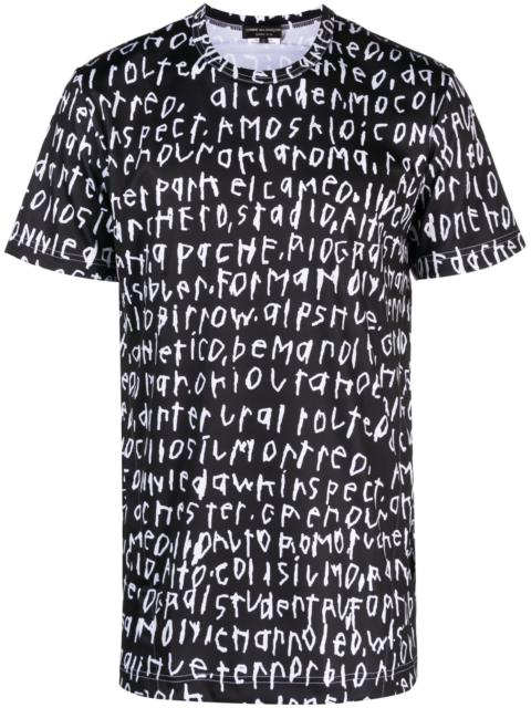 Comme des Garçons Homme Plus Black Graphic-Print T-Shirt