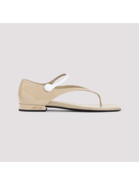 Miu Miu Miu Miu Calf Leather Sandals