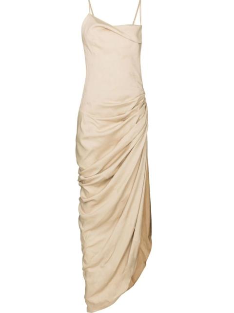 JACQUEMUS Saudade draped maxi dress