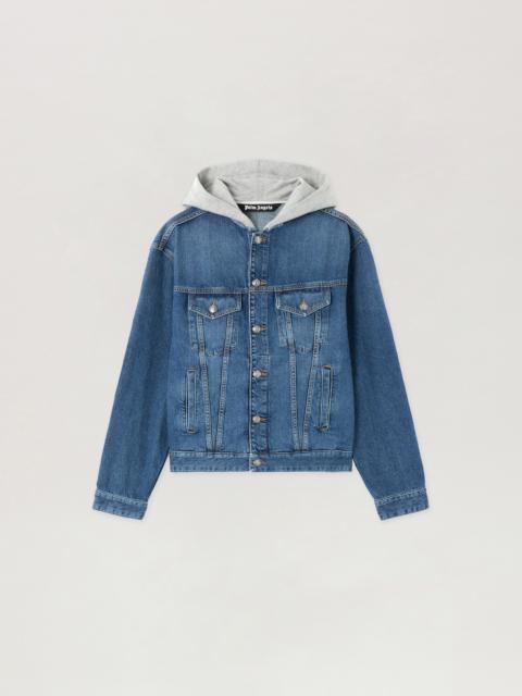 Palm Angels Curved Logo Denim Jacket
