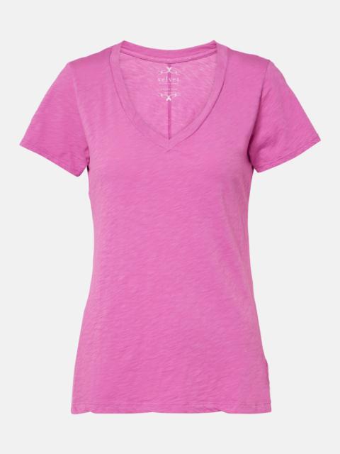 velvet Lilith cotton jersey T-shirt
