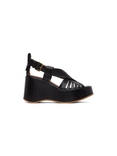 See by Chloé Black Thessa Heeled Sandals