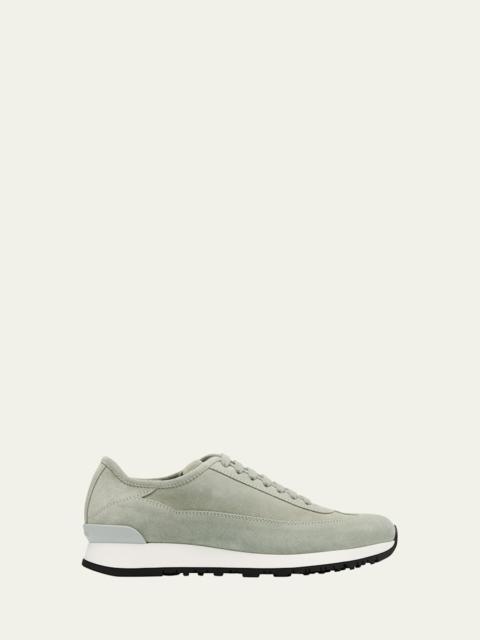 John Lobb Men's Foundry II Suede Runner Sneakers