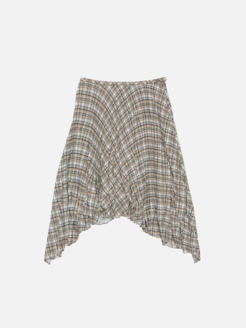 Acne Studios Long checked skirt - Grey