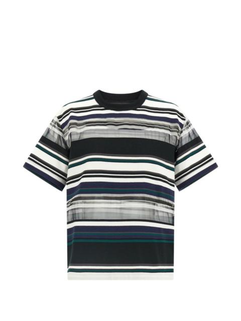 sacai striped T-shirt