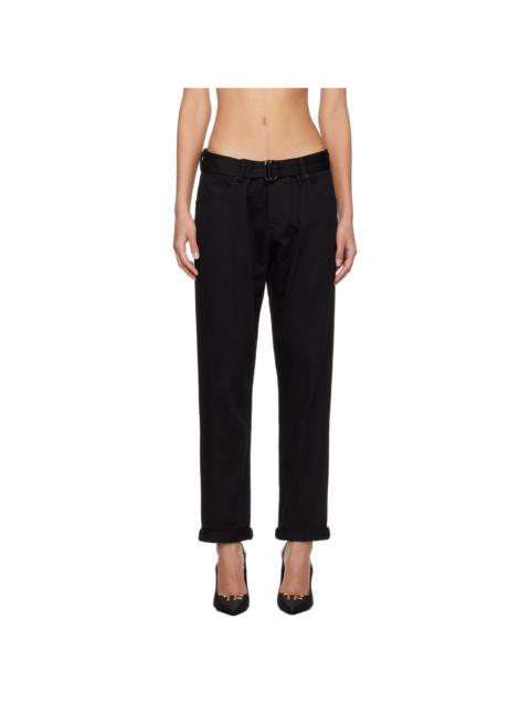 TOM FORD Black Belted Trousers