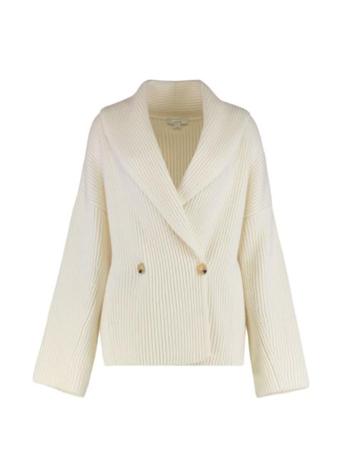 Vince ribbed double-breasted cardigan