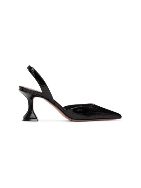 Amina Muaddi Black Holli Sling 70 Heels