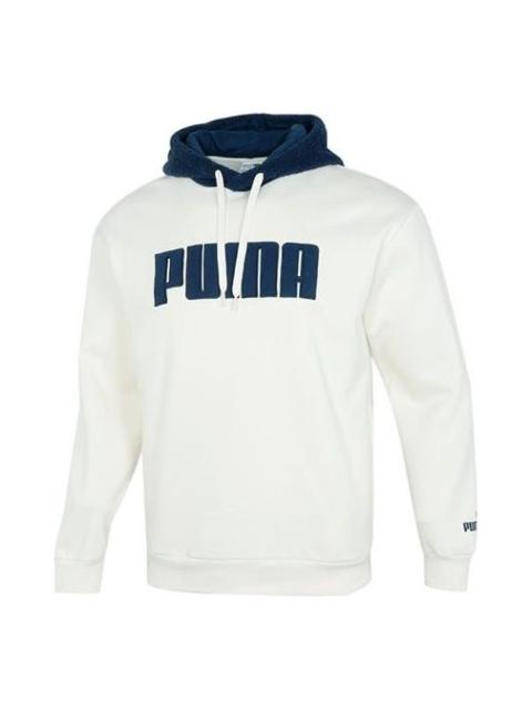PUMA Long Sleeved Pullover Hoodie 'White' 534939-93