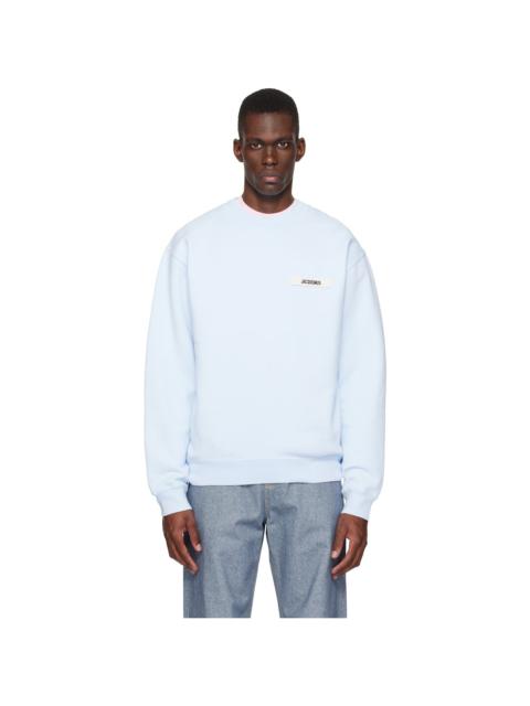 JACQUEMUS Blue 'The Gros Grain' Sweatshirt