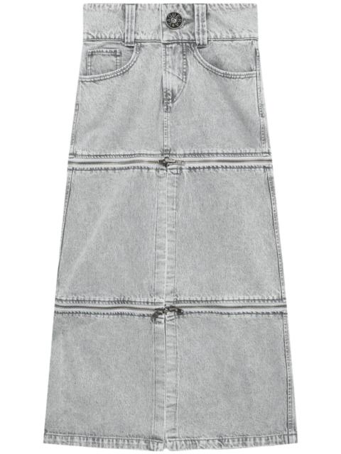 VAQUERA denim midi skirt