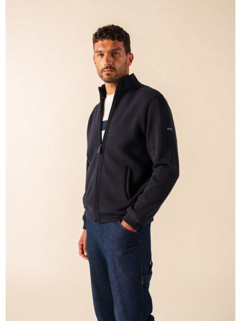 SAINT JAMES MATTEO Full-Zip Ribbed Cardigan