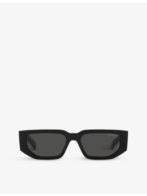 Prada PR 09ZS rectangle-frame acetate sunglasses