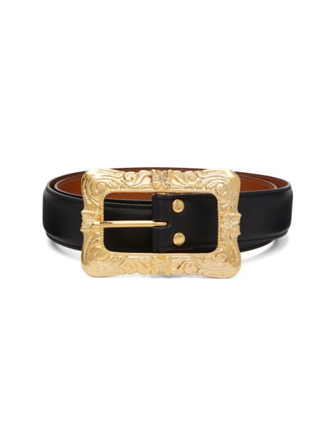 NEEDLES Black Papillon Square Buckle Belt