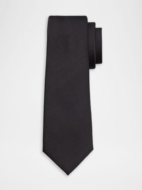 VERSACE Men's Embroidered Medusa Silk Tie