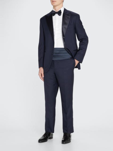 Men's Peak-Lapel Solid Tuxedo