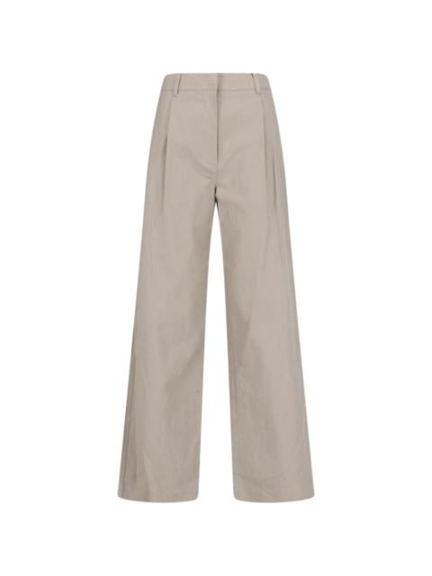 Dunst pleated wide-leg trousers