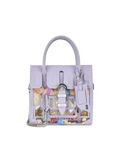 GCDS mini Man Bag logo-patch Hentai-print tote bag
