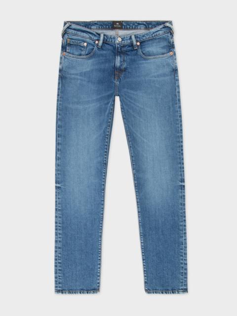 Paul Smith Tapered-Fit Mid-Wash Jeans