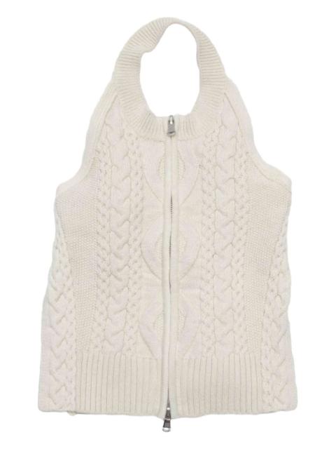 3.1 Phillip Lim cable-knit halterneck top