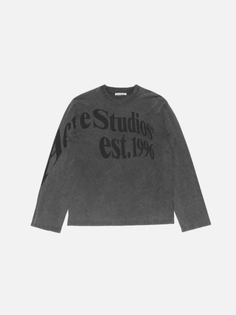 Acne Studios Projection logo t-shirt - Off black