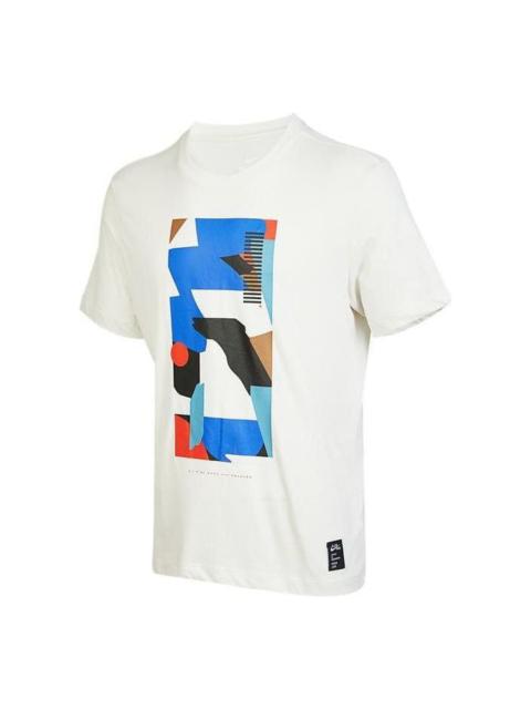 Nike Nike Graphic Round Neck Sports T-Shirt 'Phantom White Grey' DR7667-030