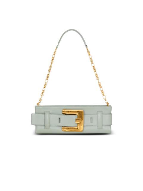 Balmain Anthem calfskin leather clutch