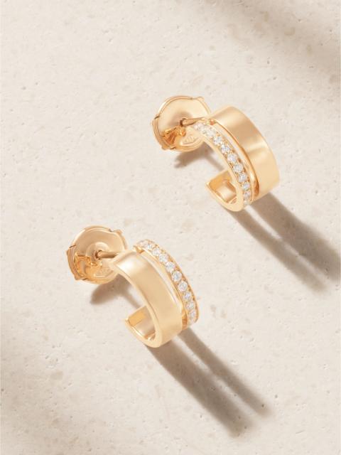 REPOSSI Berbere 18-karat rose gold diamond hoop earrings Rose gold