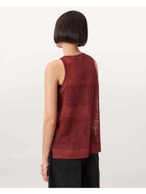 ALLSAINTS KAITO JACQUARD TANK TOP