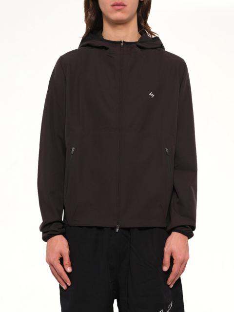REPRESENT 247 Bonded Running Jacket in Jet Black