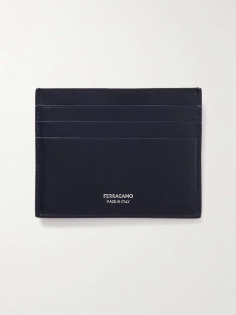 Logo-Print Leather Cardholder