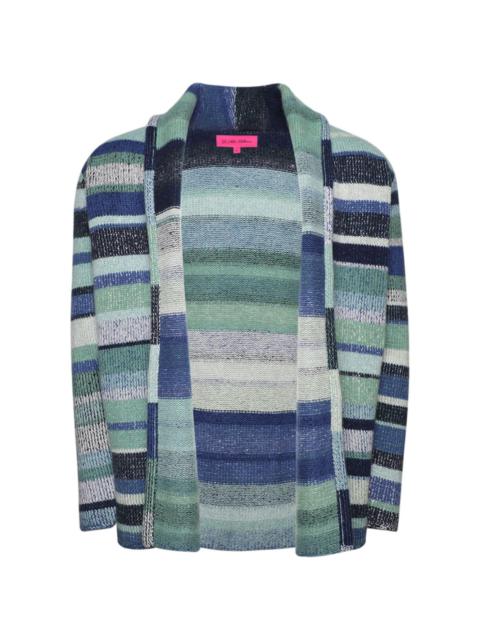 Italy striped cashmere cardigan