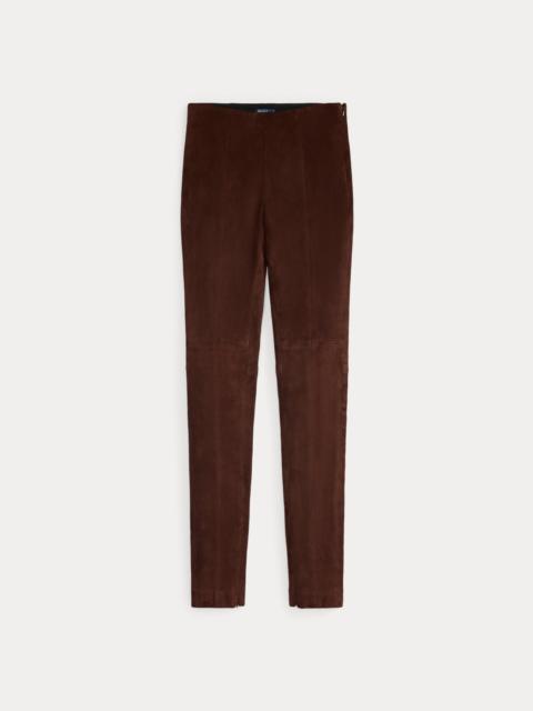 Polo Ralph Lauren Lambskin Suede Super-Slim Pant