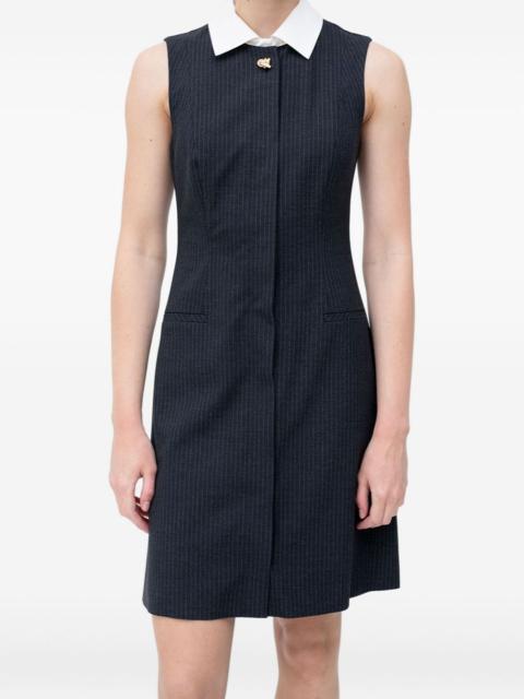 HUGO pinstripe collared mini dress
