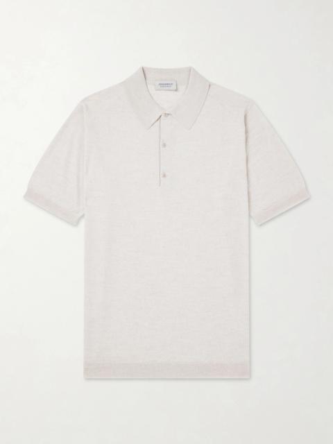 JOHN SMEDLEY Macloud Knitted Merino Wool Polo Shirt