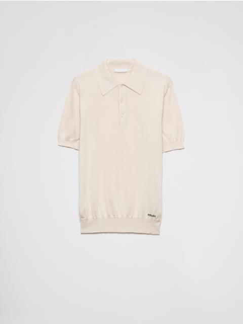 Prada Silk polo shirt